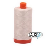 Aurifil Cotton Mako Thread 50wt 1300m Box of 6 LIGHT SAND