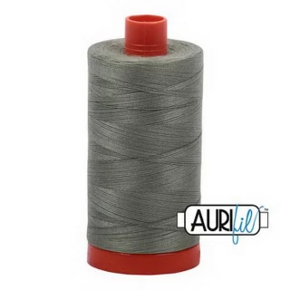 Aurifil Cotton Mako Thread 50wt 1300m Box of 6 MILITARY GREEN