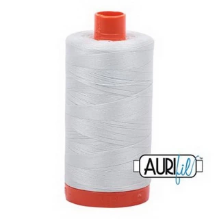 Aurifil Cotton Mako Thread 50wt 1300m Box of 6 MINT ICE