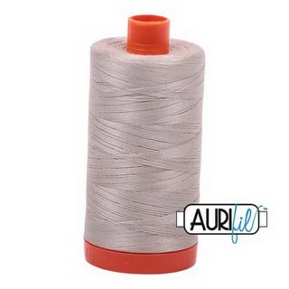 Aurifil Cotton Mako Thread 50wt 1300m Box of 6 PEWTER