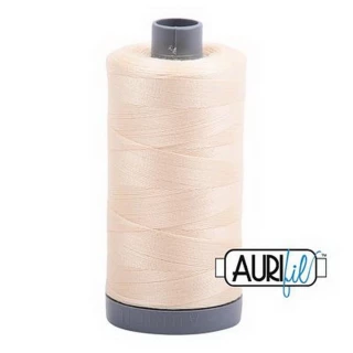 Aurifil Cotton Mako Thread 28wt 820yd 6ct BUTTER