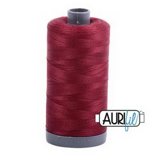 Aurifil Cotton Mako Thread 28wt 820yd 6ct DK CARMINE RED