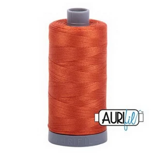 Aurifil Cotton Mako Thread 28wt 820yd 6ct RUSTY ORANGE