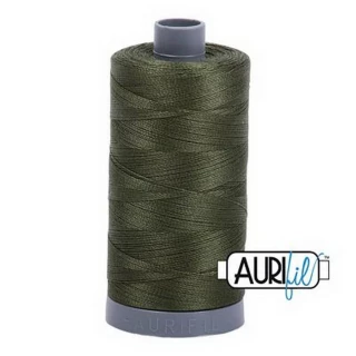 Cotton Mako Thread 28wt 820yd 6ct MEDIUM GREEN