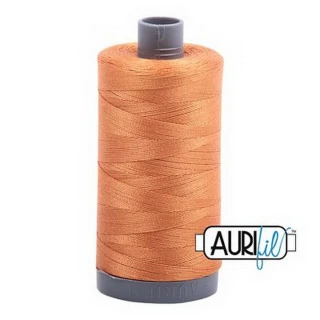 Cotton Mako Thread 28wt 820yd 6ct MEDIUM ORANGE