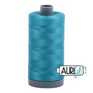 Cotton Mako Thread 28wt 820yd 6ct MEDIUM TURQUOISE