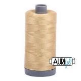 Cotton Mako Thread 28wt 820yd 6ct VERY LIGHT BRASS