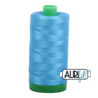 Cotton Mako Thread 40wt 1000m 6ct BRIGHT TEAL BOX06