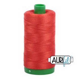 Cotton Mako Thread 40wt 1000m 6ct RED ORANGE BOX06