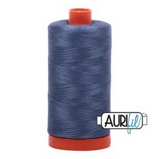 Cotton Mako Thread 50wt 1300m 6ct GRAY BLUE BOX06