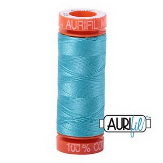 Cotton Mako 50wt 200m 10ct BRIGHT TURQUOISE BOX10