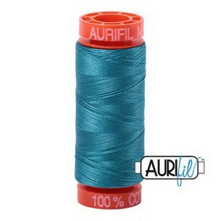 Cotton Mako 50wt 200m 10ct MEDIUM TURQUOISE BOX10