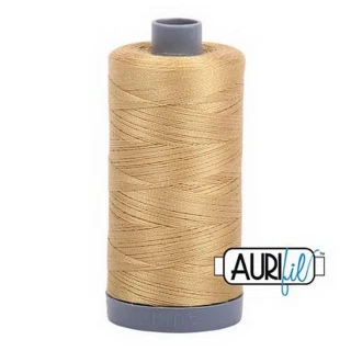 Cotton Mako Thread 28wt 820yd 6ct LIGHT BRASS BOX06