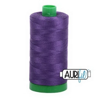 Cotton Mako Thread 40wt 1000m 6ct EGGPLANT BOX06