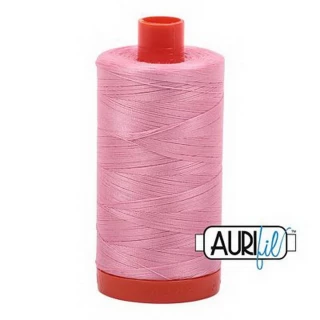 Cotton Mako Thread 50wt 1300m 6ct BRIGHT PINK BOX06