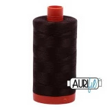 Cotton Mako Thread 50wt 1300m 6ct DARK BROWN BOX06