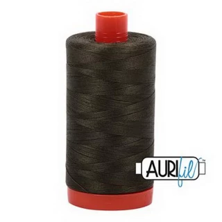 Cotton Mako Thread 50wt 1300m 6ct DARK GREEN BOX06