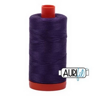 Cotton Mako Thread 50wt 1300m 6ct EGGPLANT BOX06