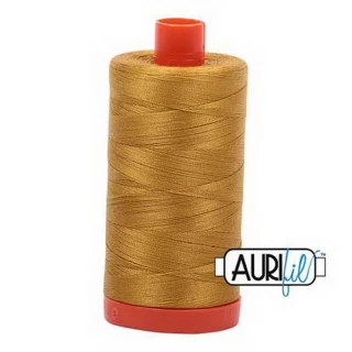 Cotton Mako Thread 50wt 1300m 6ct MUSTARD BOX06