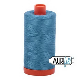 Cotton Mako Thread 50wt 1300m 6ct TEAL BOX06