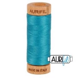 Cotton Mako Thread 80wt 280m DARK TURQUOISE