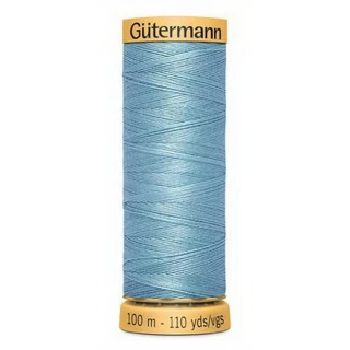 Gutermann Natural Cotton 50wt 100M - Blue Aqua (Box of 3)