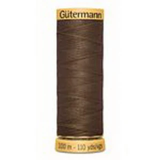 Gutermann Natural Cotton 50wt 100M -Dark Brown (Box of 3)