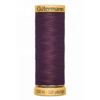 Gutermann Natural Cotton 50wt 100M -Raisin (Box of 3)