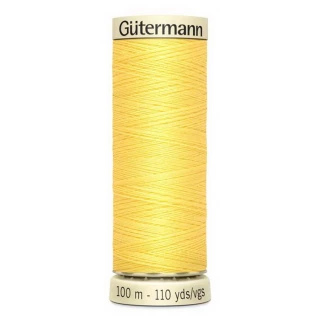 Gutermann Sew-All Thread 100m - Lemon (Box of 3)