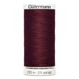 Gutermann Cotton 50 800m 876yd Solid - Burgundy (Box of 3)