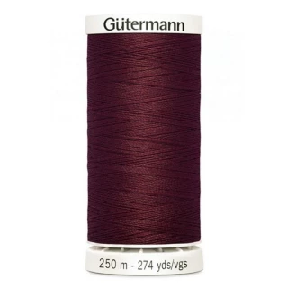 Gutermann Cotton 50 800m 876yd Solid - Burgundy (Box of 3)