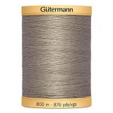 Gutermann Cotton 50 800m 876yd Solid - Gray (Box of 3)