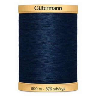 Gutermann Cotton 50 800m 876yd Solid - Navy (Box of 3)