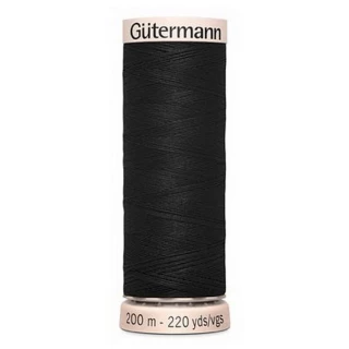 Gutermann Natural Cotton 60wt 200m- BLACK (Box of 5)