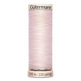 Gutermann Natural Cotton 60wt 200m- PALE PINK (Box of 5)