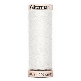 Gutermann Natural Cotton 60wt 200m- WHITE (Box of 5)