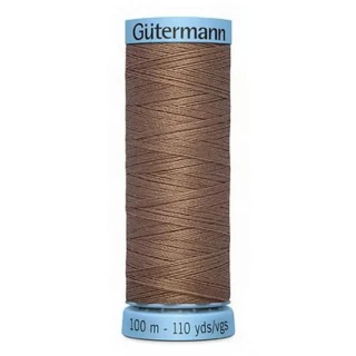 Gutermann Pure Silk Thrd 100m -  Coffee (Box of 3)