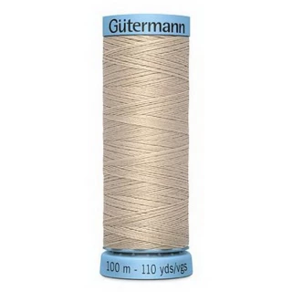 Gutermann Pure Silk Thrd 100m -  Sand (Box of 3)