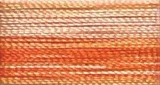 V13 - Floriani Variegated Embroidery Thread, Orange Stripe, 1,100yd spool