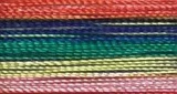 V50 - Floriani Variegated Embroidery Thread, Rainbow, 1,100yd spool