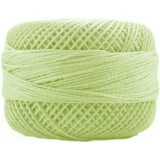 Perle Cotton Sz8 10gm 10ct LIGHT MOSS GREEN BOX10