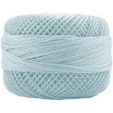 Perle Cotton Sz8 10gm 10ct VERY LIGHT SKY BLUE BOX10