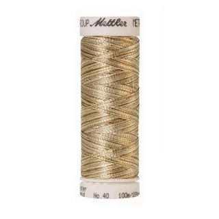 Metallic Embroidery 40wt 100m (Box of 5) BROWN MULTI