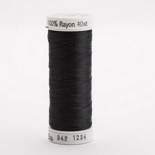 Rayon Thread 40wt 250yd 3 Count ALMOST BLACK